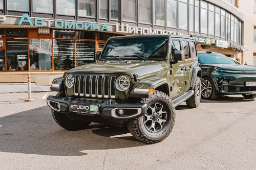 Атермальное тонирование передний стёкол Jeep Wrangler Sahara Дорестайлинг